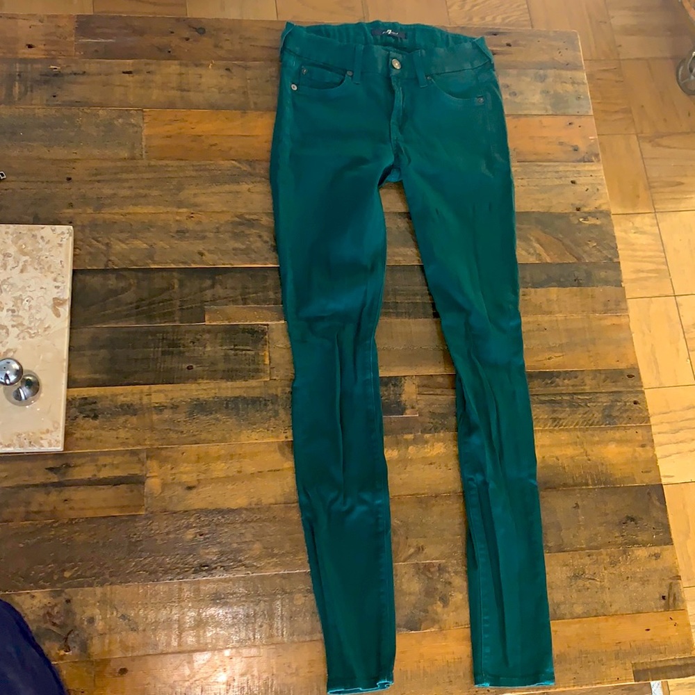 7 For All Mankind- Women’s Dark Green Jeans